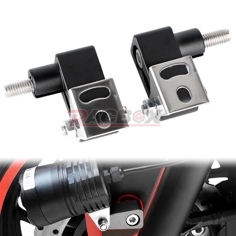 Motorcycle Support Mount Bracket Fog Lamp Spot Light Headlight Holder Clamp Kit