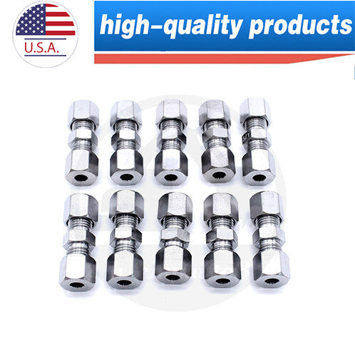Brake Line Fitting for Brake Pipe 4 without Flanging Connectors 75mm 10pcs