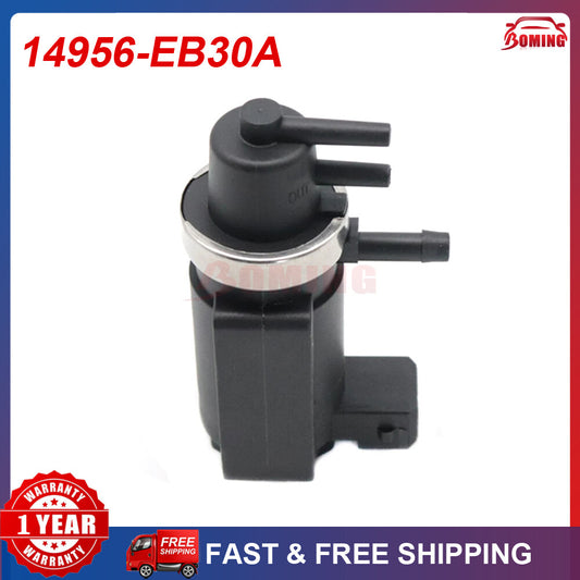 Black New Turbo Pressure Solenoid for Nissan Pathfinder Navara 14956-EB30A