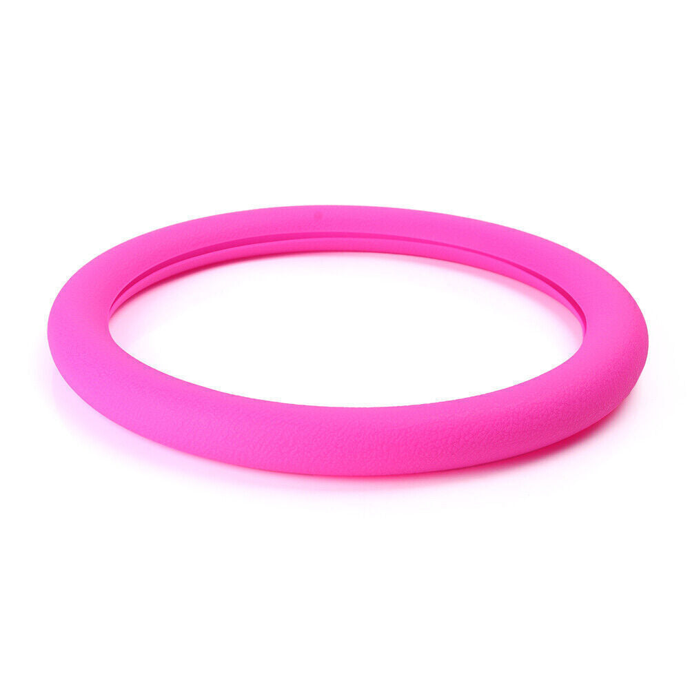 12.99-14.96Universal Car Steering Wheel Glove Cover Non-slip Rose Red