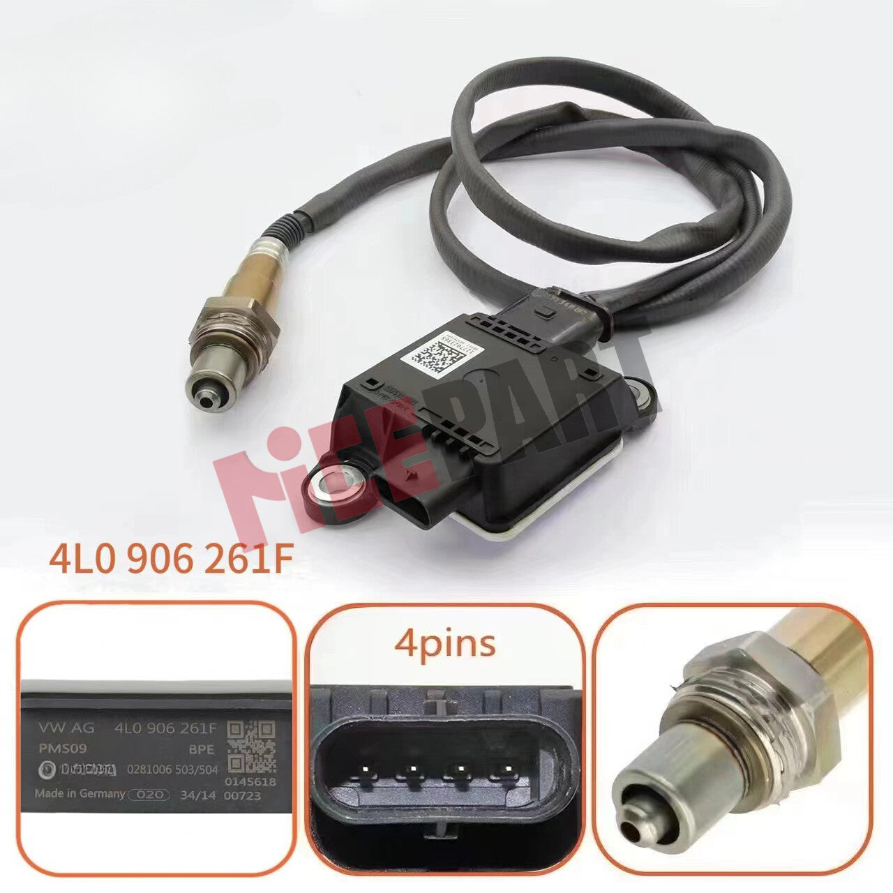 4L0906261E PM Exhaust Particulate Sensor compatible for Audi Q7 14-15 for VW Touareg