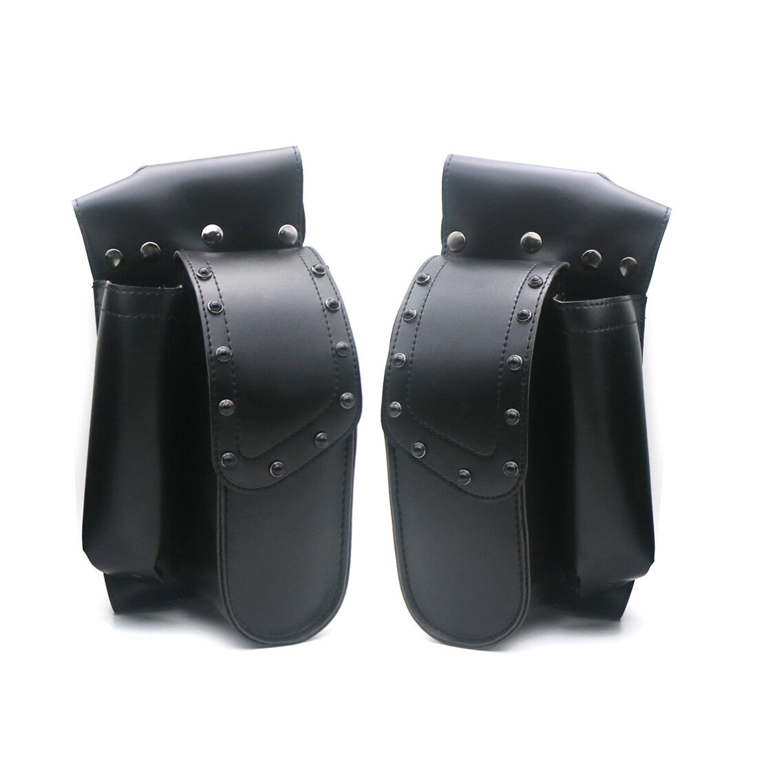 Black Saddlebag Guard Bag Water Bottle Holder for Harley Touring Road King Glide Q