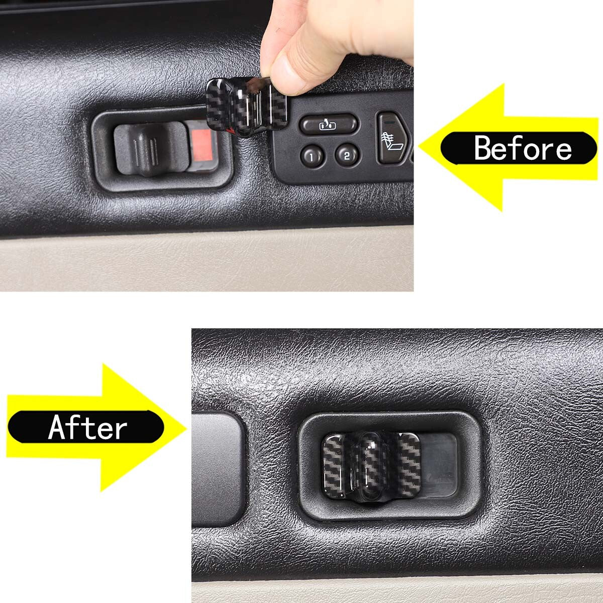 Carbon Fiber Electronic Handbrake Frame Cover for Corvette C8 Z51 2020-2023- v
