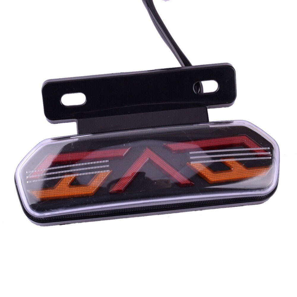 Universal Motorcycle LED Tail Brake Stop Lights Integrated Turn Signal Indicator n