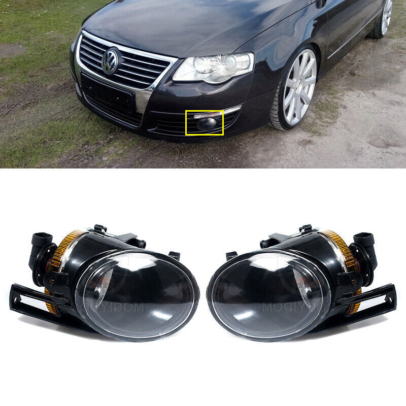 Front Bumper Driving Lamp Fog Lights for VW for Passat B6 2006 2007 2008 1Pair Car