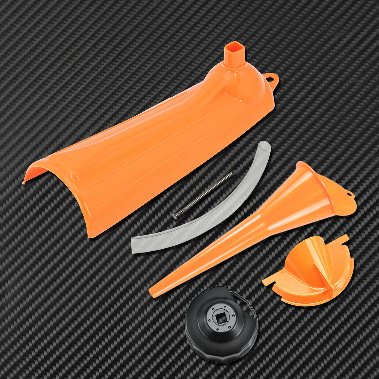 1 Set Crankcase Fill Primary Case Drip- Oil Funnel Filter End Cap Wrench Q