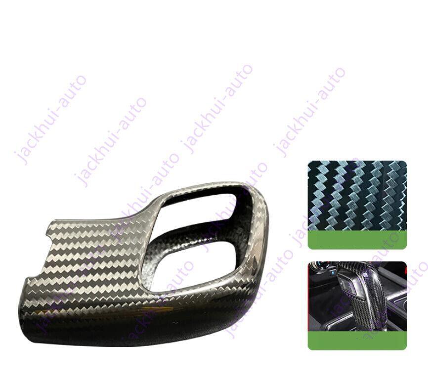 Real carbon fiber style Gear shift knob cover Fit for Ford F150 2015-2021