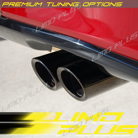 A pair of 275 inch black exhaust pipe muffler tips for for Mazda MX-5 Miata ND 2015 v