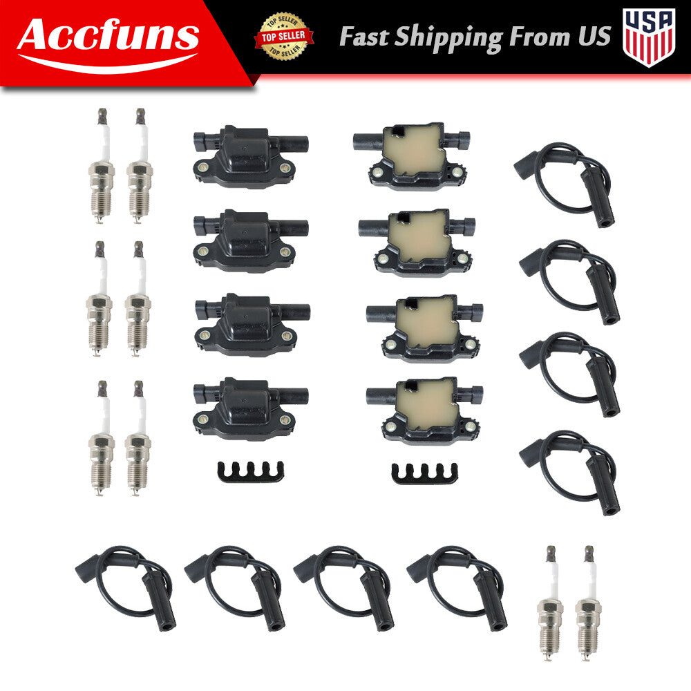 8 UF413 ignition coils + 41-962 spark plugs + 9748U wires for GMC V8 n