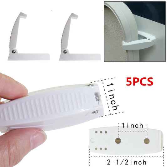 5-Piece ABS Plastic Caravan Luggage Door Clip/Latch Bracket for RVs and Campervans n