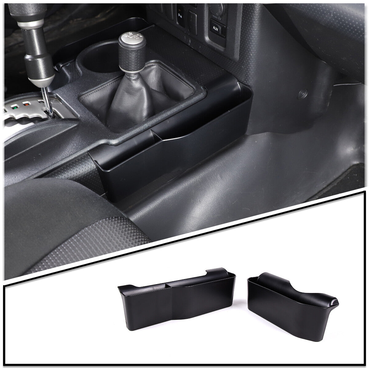 Pear wood grain armrest box side panel cover suitable for Tundra/Sequoia 2022+- v