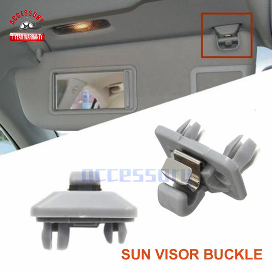 2-Piece Gray Sun Visor Clip Bracket Hook for Audi A3 S3 A4 S4 A5 S5 Q3 Q5 8U0857562A