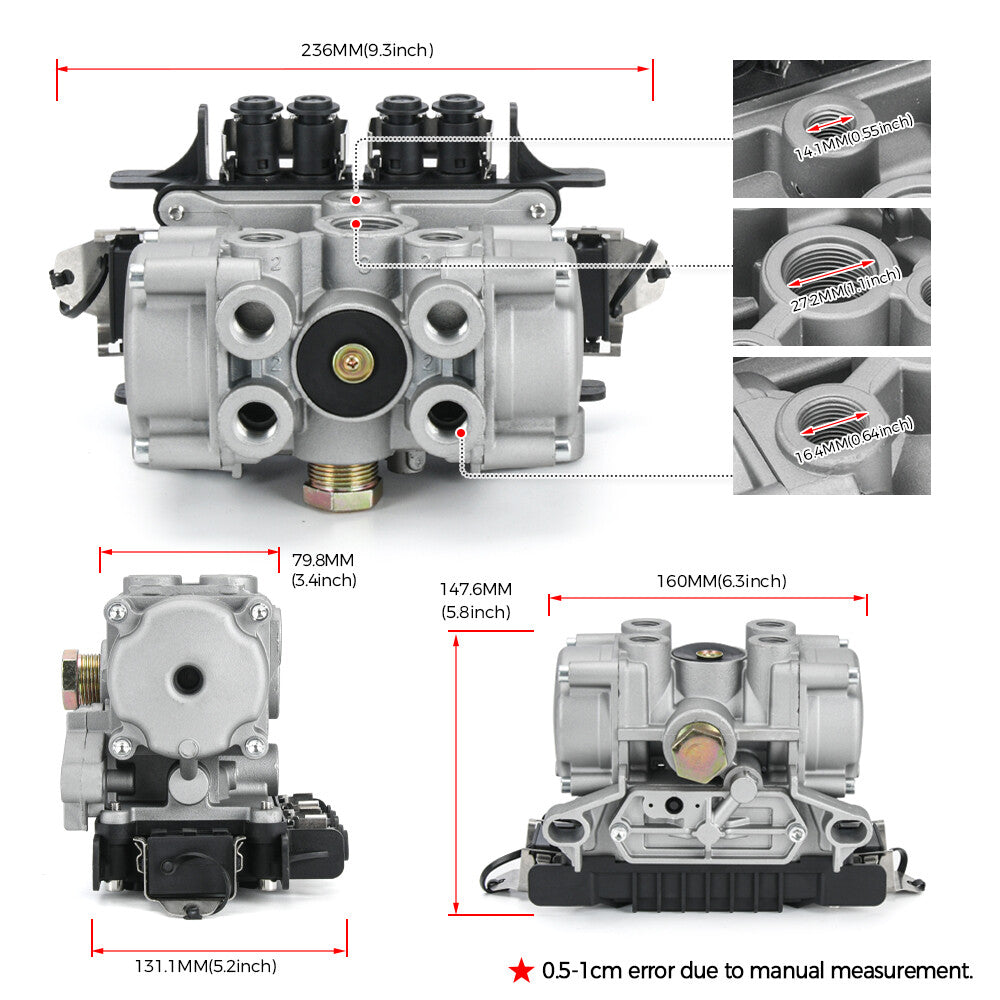 For Meritor Wabco Enhanced 4S/3M TCS II Premium Trailer ABS Modulator Valve