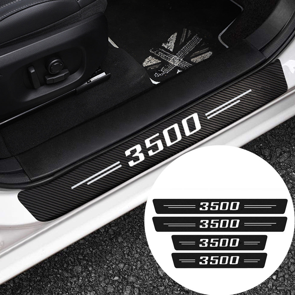 4-piece set for Dodge for Ram 3500 truck door and window panel protection step threshold - n