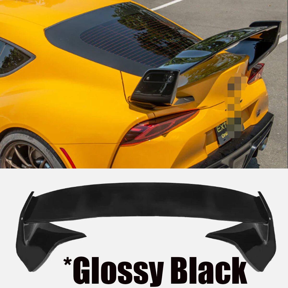 Rear Trunk Lid Wing Spoiler For 20-Up GR Supra | ST Style GLOSSY BLACK n
