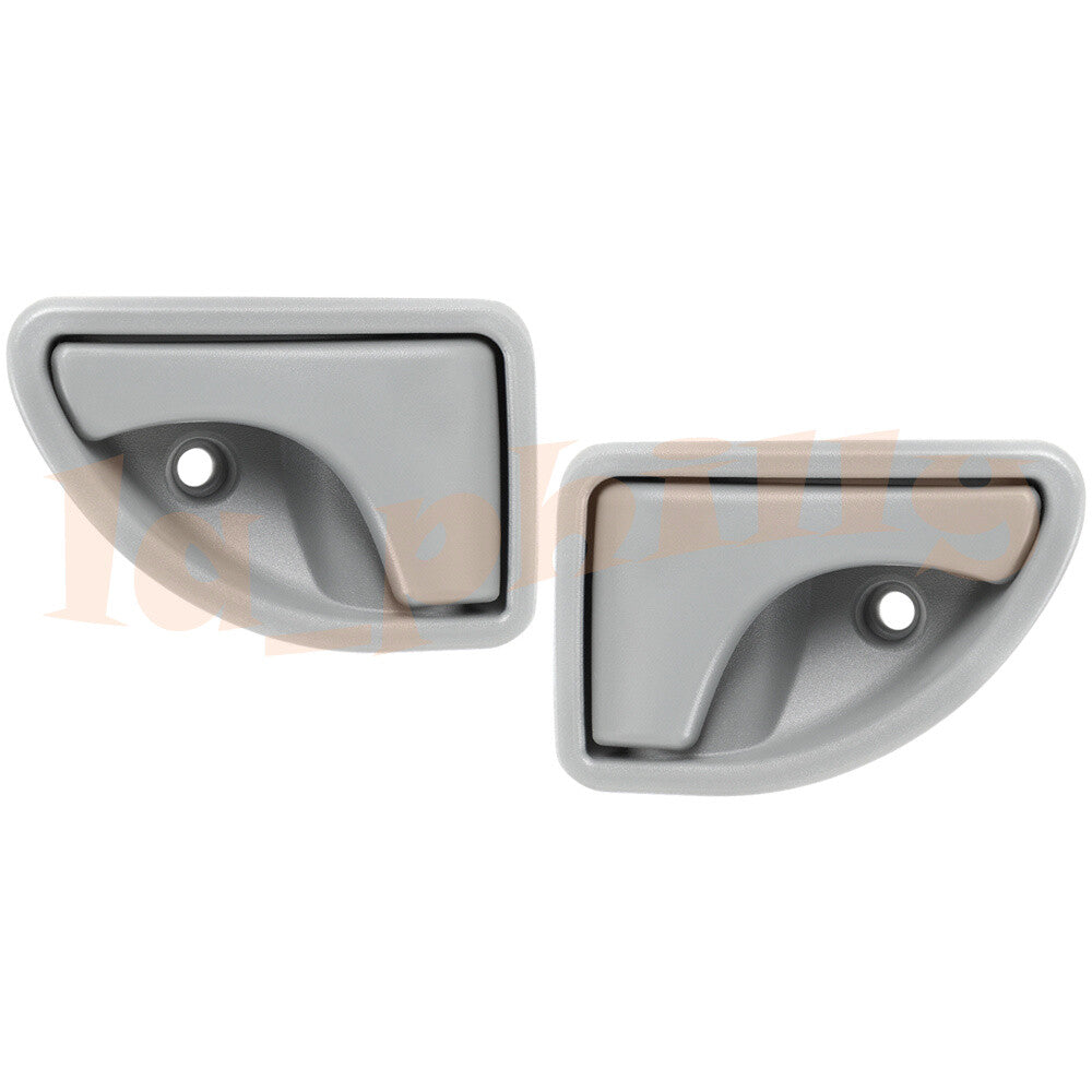 Pair For 1998-07 for Renault Twingo Kangoo Gray Front Inner Door Handle LeftRight Q