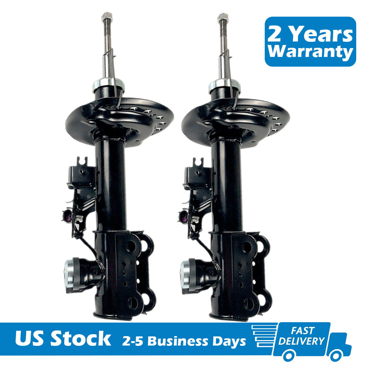 A pair of electric front left shock absorbers for the all-new for Cadillac SRX 2010 - 2016