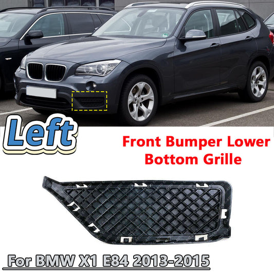 For X1 E84 2013- 2015 Left Side Front Bumper Lower Bottom Grille Mesh Trim v