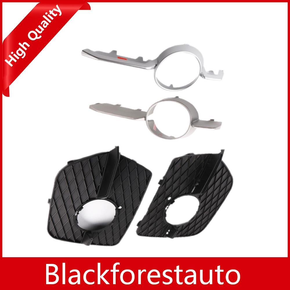 LH  RH For 2008-2014 for BMW E71 E72 X6 Front Bumepr Grill Cover  Molding Trim Set Q