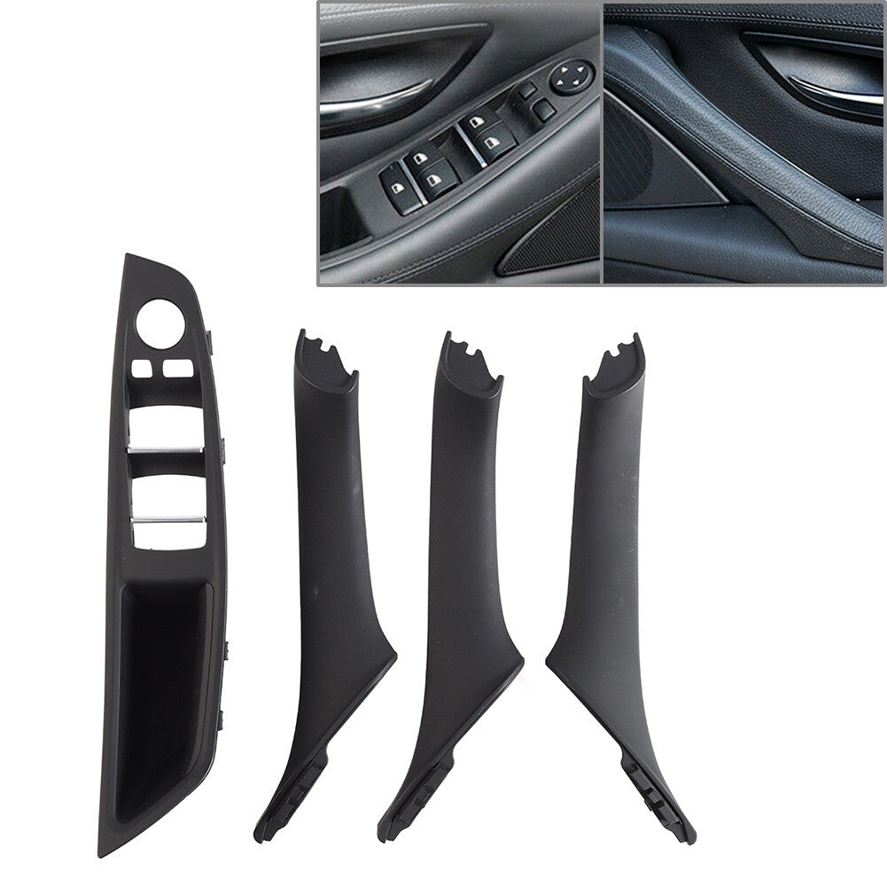 Door Handle Window Lift Switch Button Frame Panel Set for BMW F10 F18 F11 4pcs