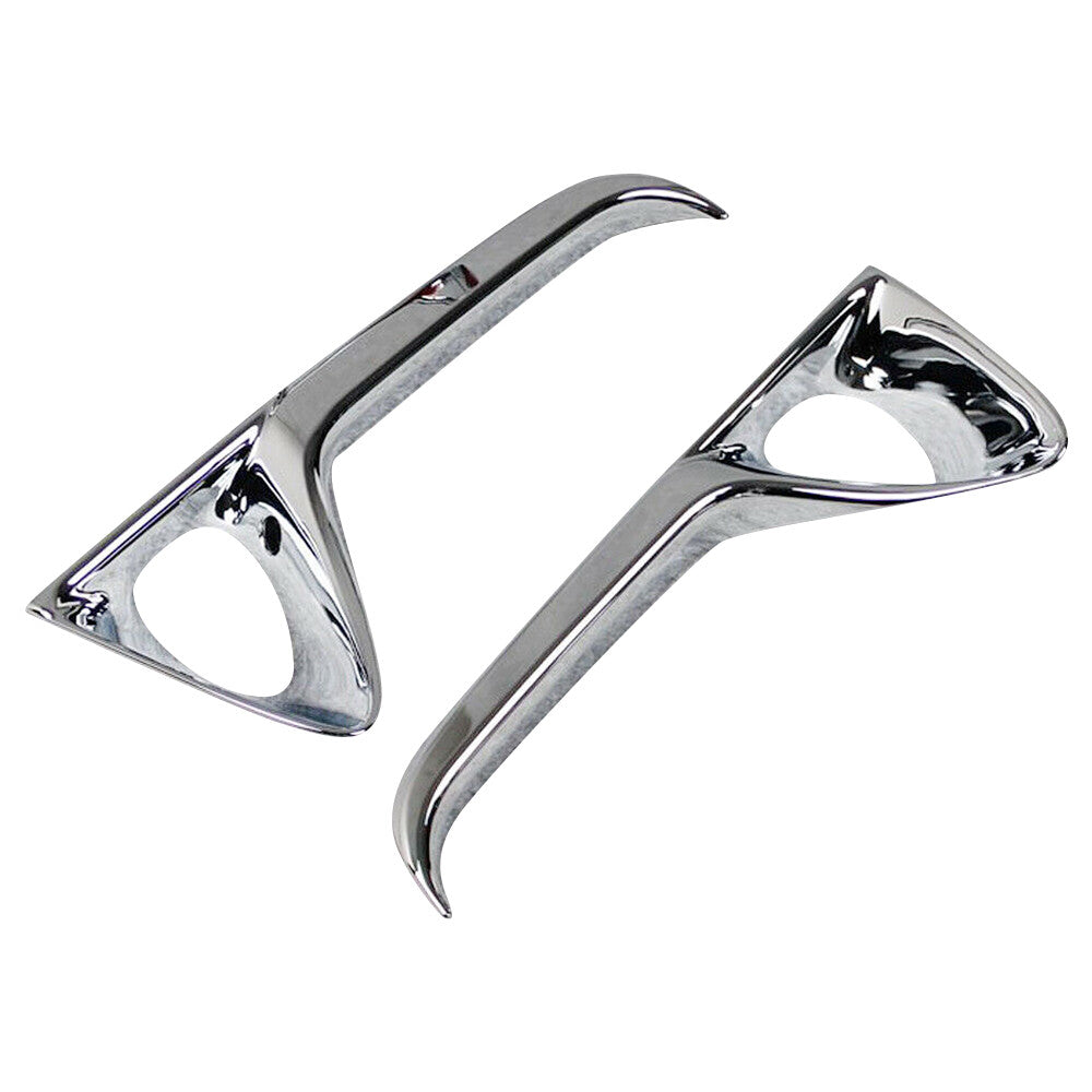 2X Front Left+Right Bumper Fog Light Lamp Cover Trim Chrome or RX350 2016-2019