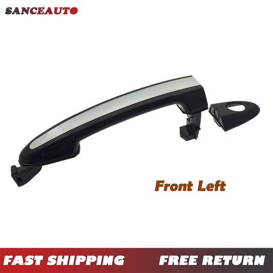 Chrome exterior door handles and black left front drive for Hyundai Santa Fe 07-12- n