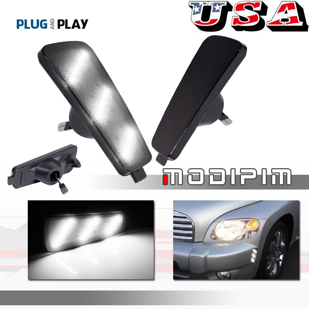 Smoked lens with white front marker corner light suitable for 2006-2011 HHR- v
