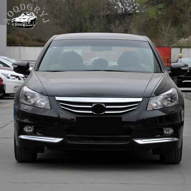 for Honda Accord 4DR 2011-2012 Chrome Front Fog Light Eyelid Eyebrow Trim Strip