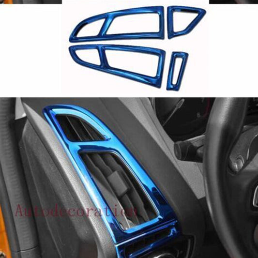 LR AC Air Outlet Vent Cover Trim for Ford Focus ST RS 2012-2018 Blue Titanium