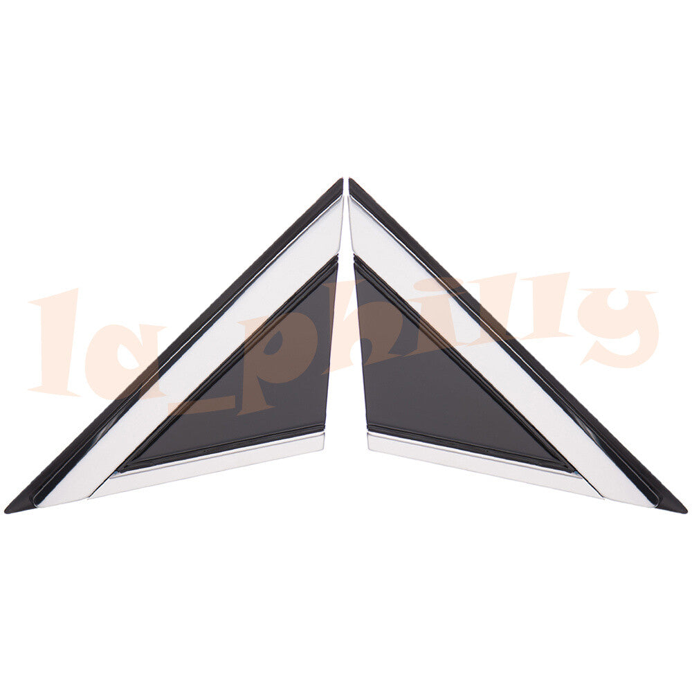 Pair Front LHRH Mirror Corner Triangle Molding Fender Fits for Cadillac SRX 2010-16