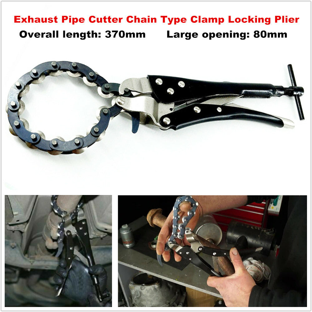 Exhaust pipe cutting machine, multi-wheel chain lock gripper, pipe PCS wrench tool - n