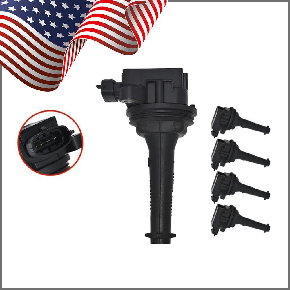 Set of 5 Ignition Coils for Volvo C70 S60 S70 S80 V70 XC70 XC90 5C1320 30713416