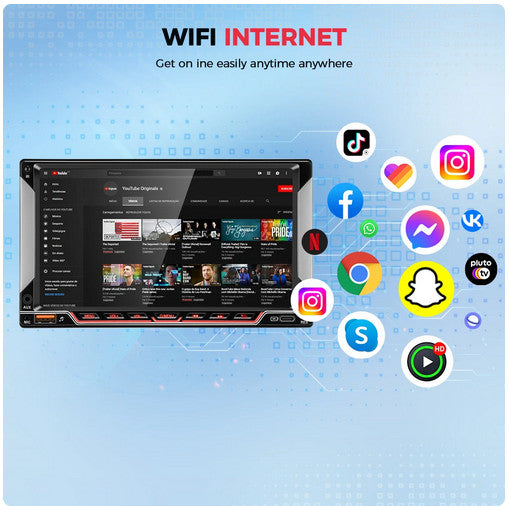 7-inch in-car touchscreen Bluetooth stereo radio GPS Android Auto CarPlay MP5 player n