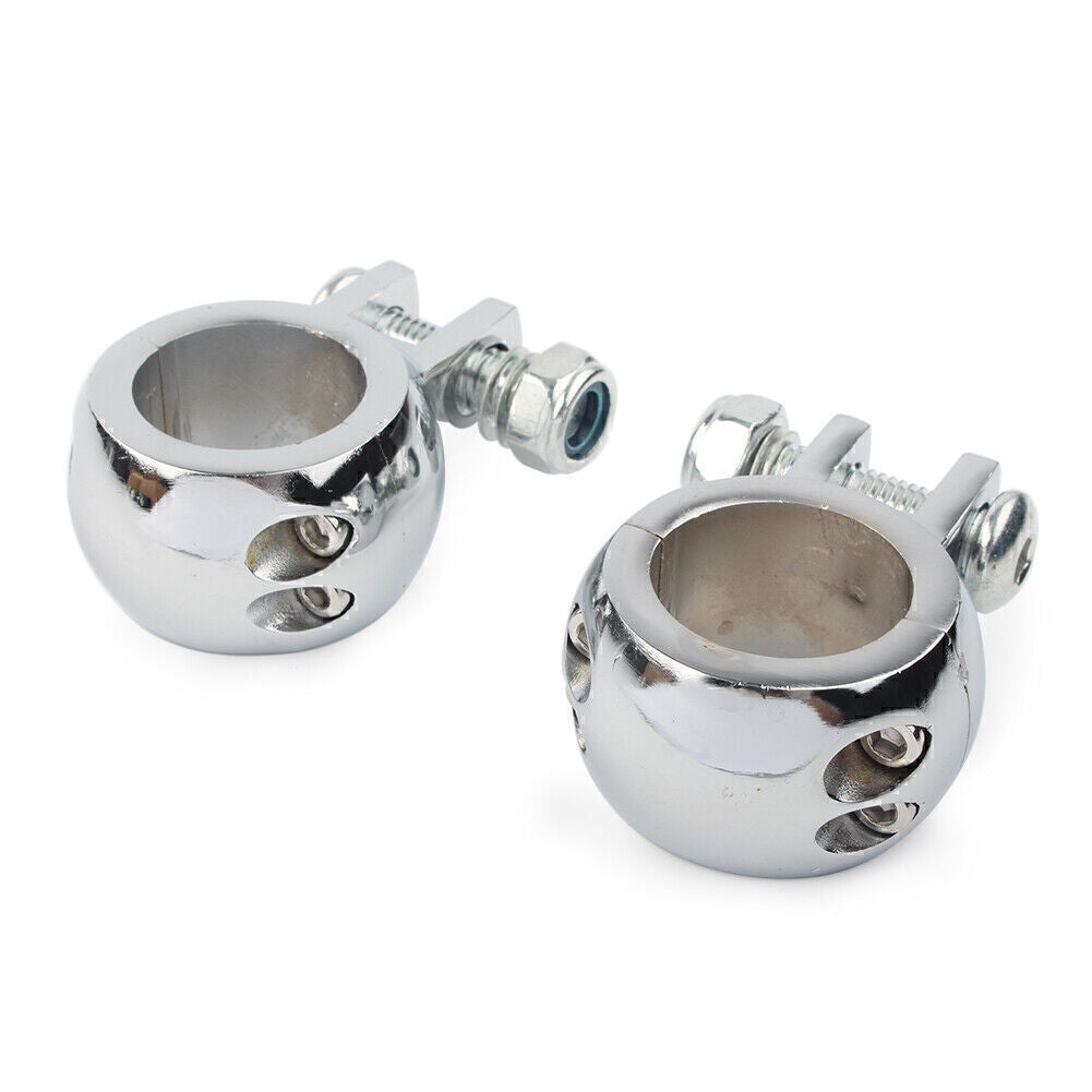 1-1/4 32mm Engine Crash Bar Highway Foot Peg Mount Bracket for Harley Chrome
