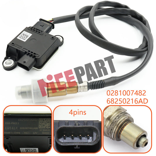 68171189AA and 68250216AD diesel particulate sensor compatible with for Dodge for RAM 1500 14-19