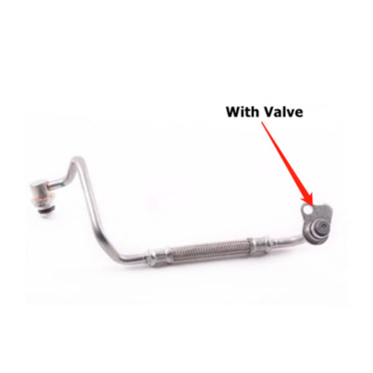 Turbocharger oil inlet with check valve feeder suitable for 4 3 5 E84 F10 F22 F30- n