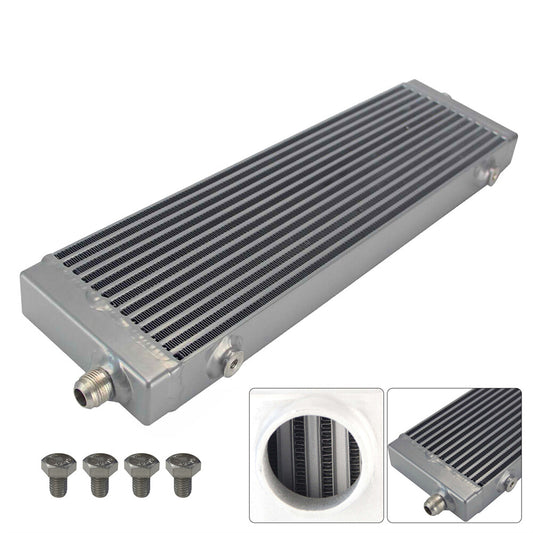 Universal Cross Flow Bar  Plate Oil Cooler Large Core:18.5x5.5x1.58 + Screws