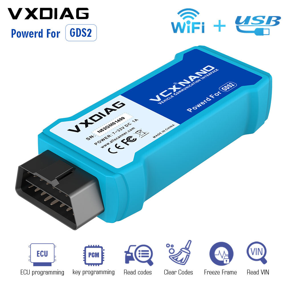 VXDIAG VCX NANO Fit for GM/for OPEL GDS2 Diagnostic Tool WIFI OBD2 Scanner