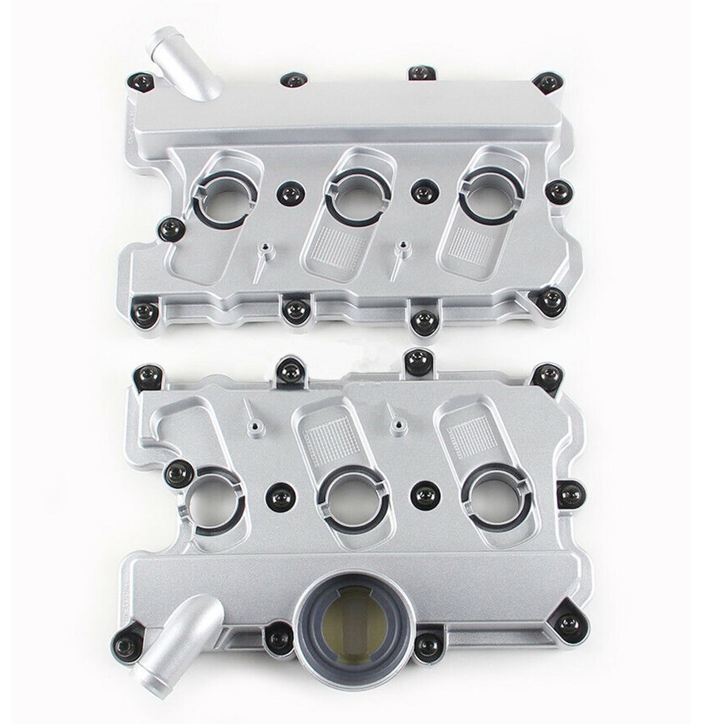 2X Engine Valve Cover w/Gasket Left & Right for Audi for A4 for A5 for A6 Quattro Q5 S4 DOHC Q