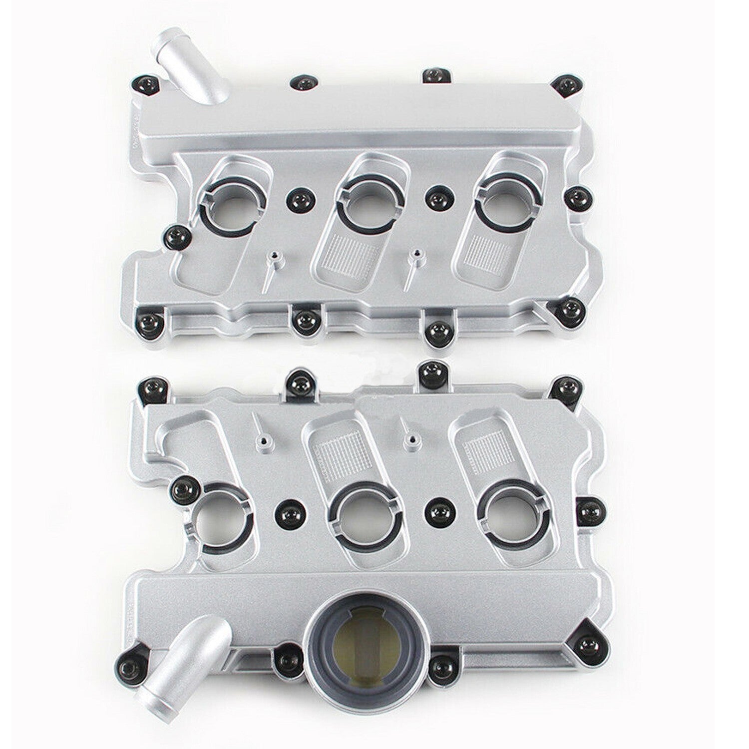 2X Engine Valve Cover w/Gasket Left & Right for Audi for A4 for A5 for A6 Quattro Q5 S4 DOHC Q