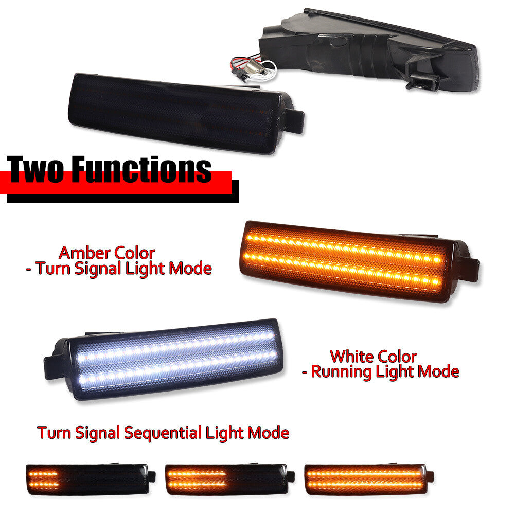 2-piece smoke switch LED signal light left+right set suitable for Honda Prelude 1997-2001- v