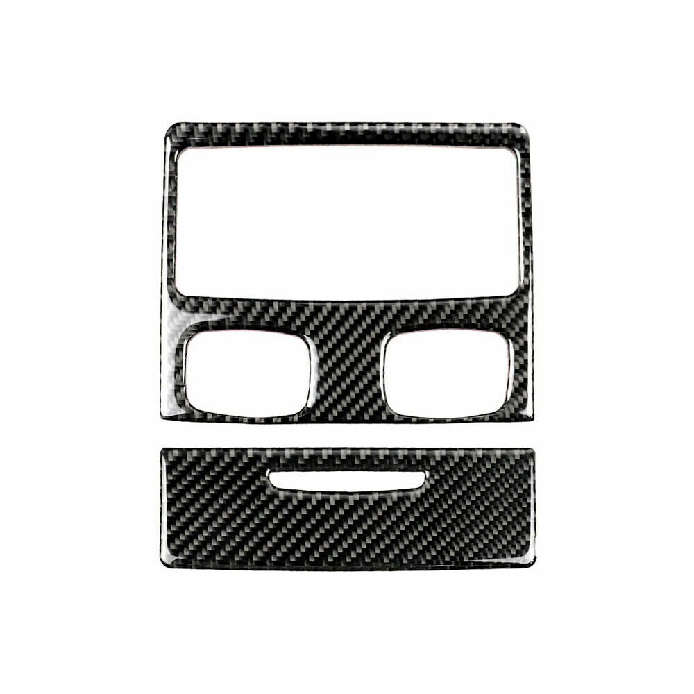 2pcs Carbon Fiber Back for Seat Air Condition Cover Fit for BMW 3 Series E90 2005-12