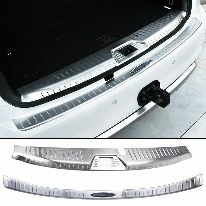 for Nissan Armada Patrol Y62 2017-2019 Silver Rear Bumper Guard Sill plate Cover