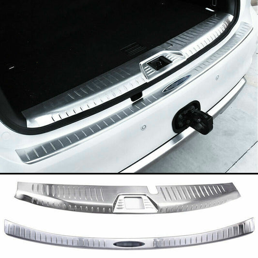 for Nissan Armada Patrol Y62 2017-2019 Silver Rear Bumper Guard Sill plate Cover