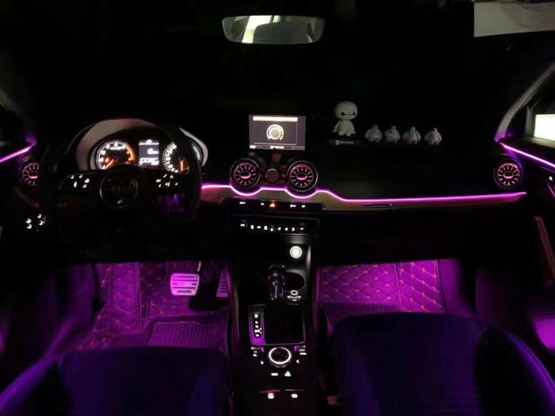 Illuminated Retrofit LED Ambient light Air Vent purifier for Audi Q2 2016-2020 v