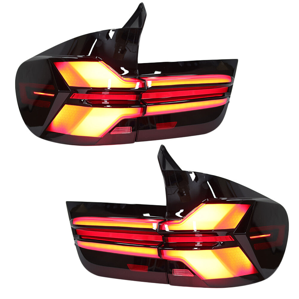 4PCS for BMW X5 E70 2007-2013 Upgrade G05 Style LED Tail Lights Rear Lamps LH+RH