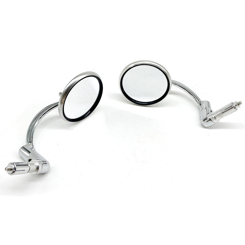 Aluminum alloy motorcycle pole end mirror, adjustable handlebar rearview mirror, side mirror - n