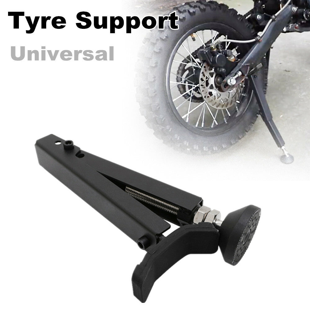 Motorcycle and bicycle tire support parking rack floor bracket steel frame repair tools - n