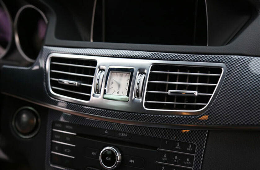 For 2014-15 for Benz E-Class ABS Carbon Fiber Middle Console Dashboard Panel Trim B n