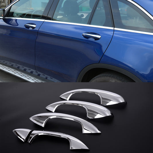Chrome door handle trim covers for GLC CE Class X253 W205 W213 n